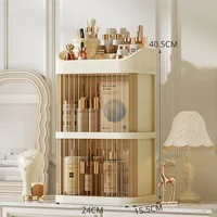 Dust-proof Makeup Organizer Luxury Lipstick Storage Double Door Make Up Multi-storey Transparent Cosmetic Bathroom Organization 1