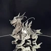 Microworld 3D Metal Animal Puzzle Xuanwu Holy Beast Model DIY Kit Laser Cutting Jigsaw Christmas Gifts For Childs Teen Adult 4