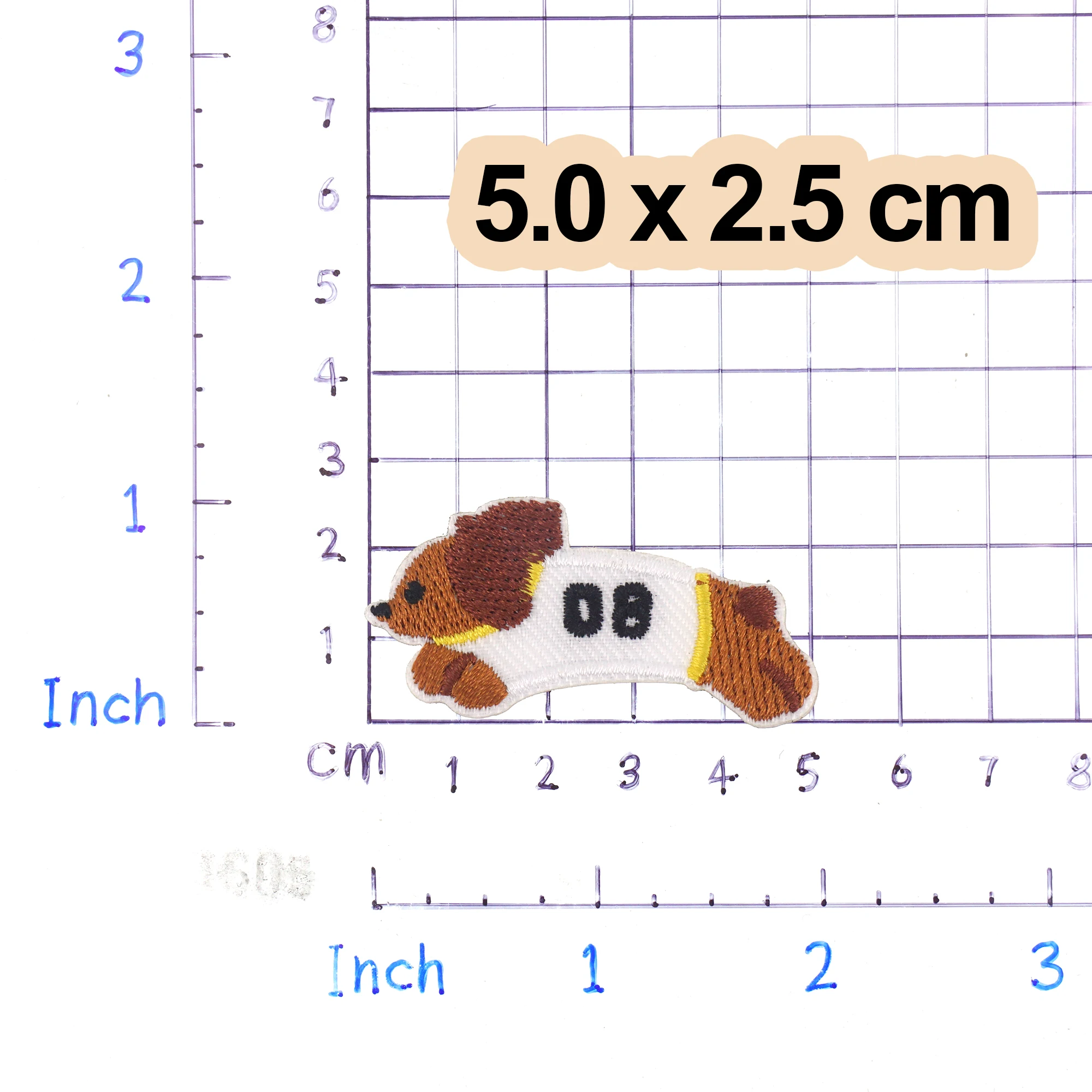 Adorable Dachshund Embroidered Self-Adhesive Patch for Clothing and Accessories