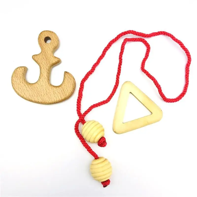 Set of 6/12PCS Magic Brain Teasers Puzzle IQ Logic Wooden Rope Loop Rings Puzzles Game Toys Gift for Adults Kids