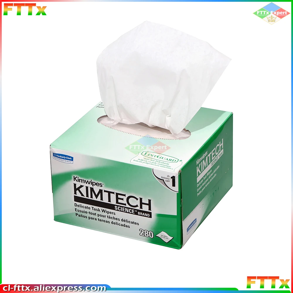 Best price 280PCS KIMTECH Kimwipes Fiber cleaning paper kimperly wipes Optical fiber wiping paper USA Import