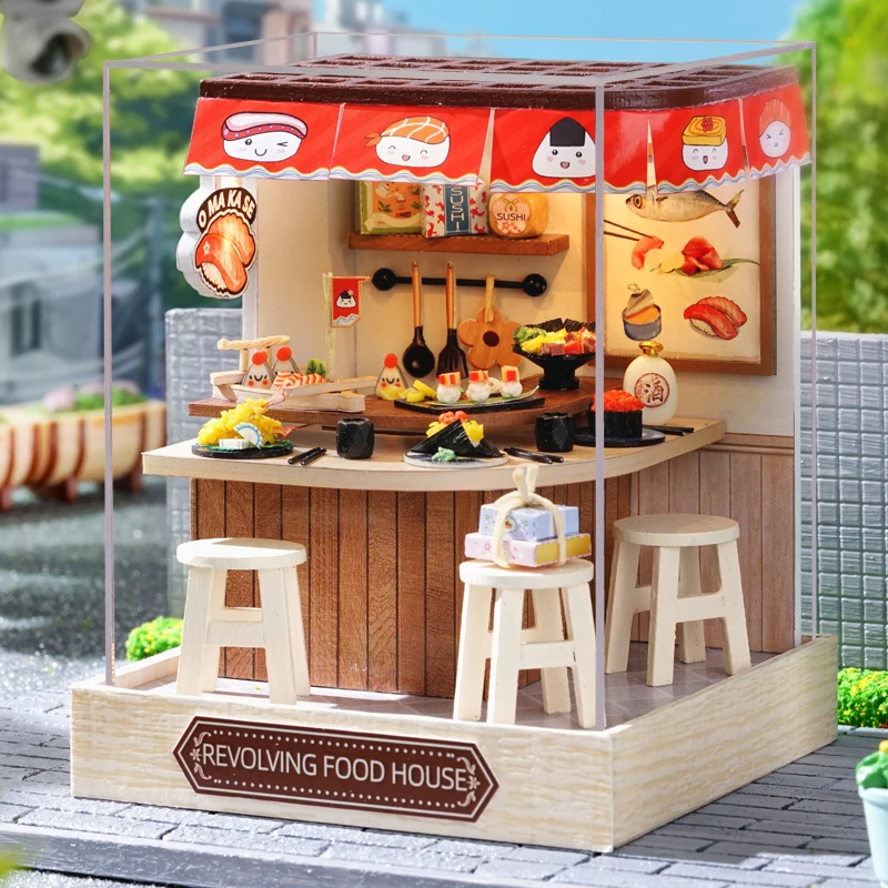 Doll House Kit Miniature DIY With Furniture for Home Decor
