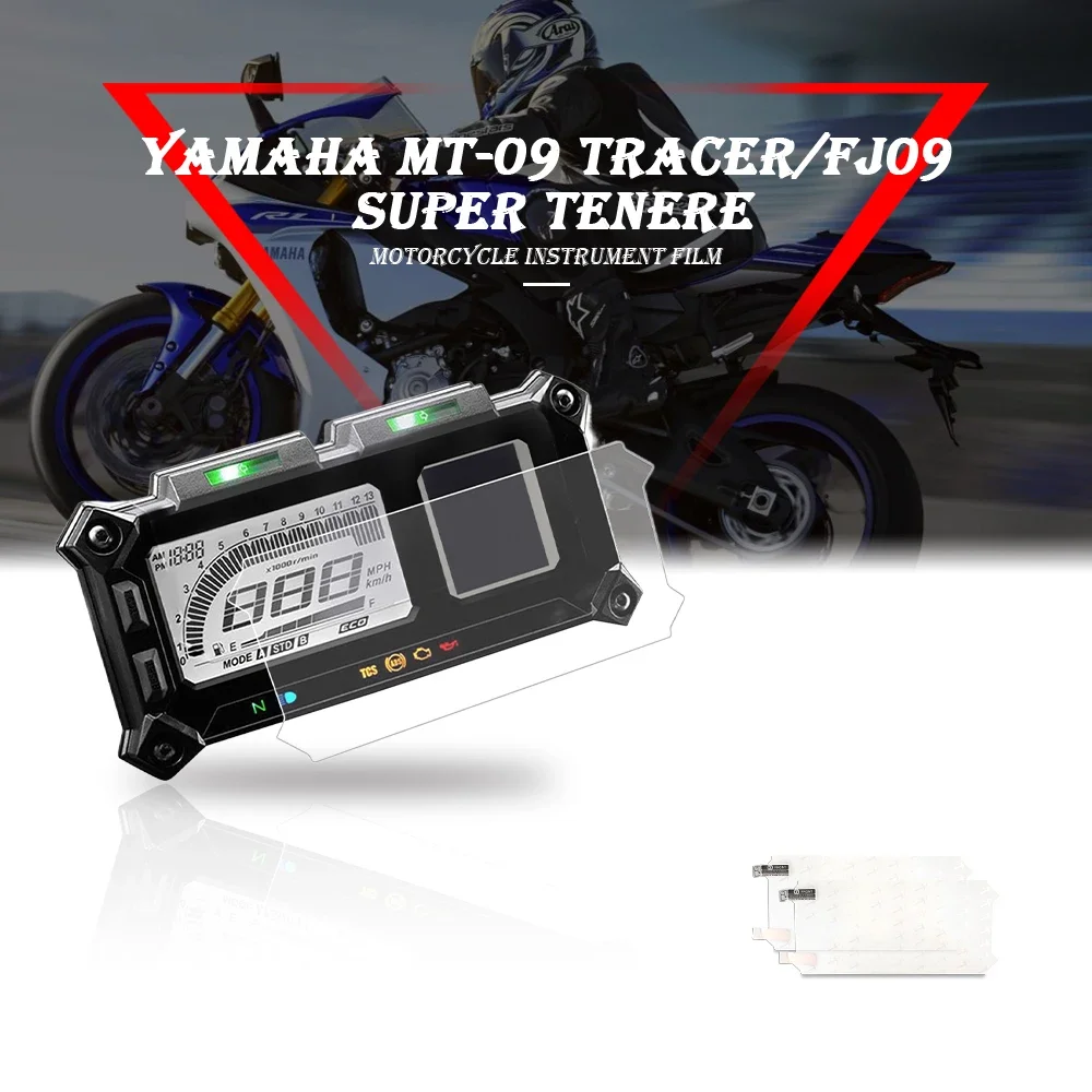 Motorcycle Speedometer Instrument TPU Film Dashboard Screen Protector 2 Set Fit for Yamaha MT-09 TRACER FJ09 SUPER TENERE Motorcycle Screen Protector