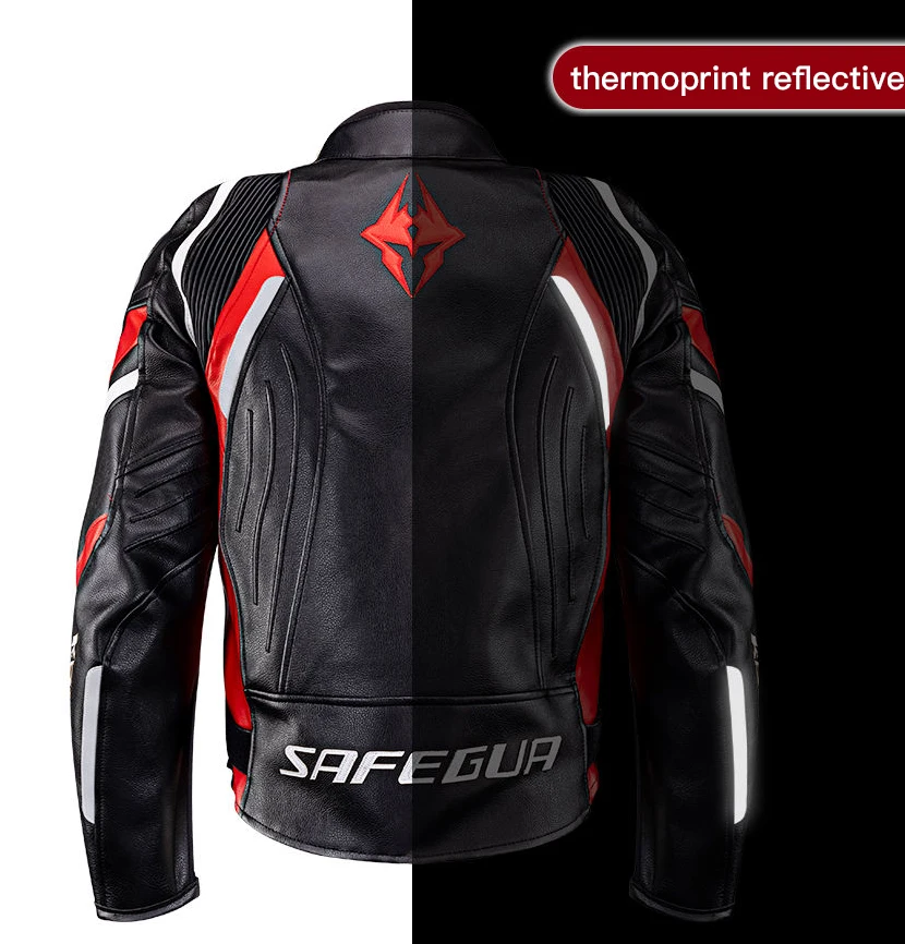 New Men's Women's Kaidanmo Motorcycle Racing Jacket Avro Pu Microfiber