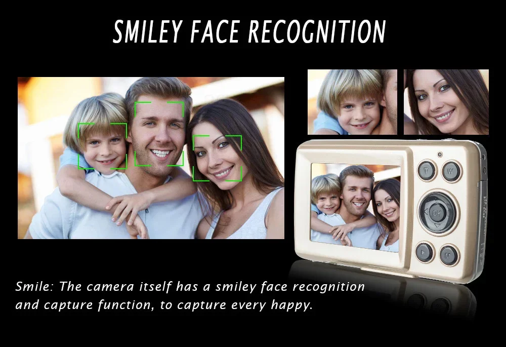 New1080P High-definition16 Megapixel Home Digital Camera, Fully Automatic Photog