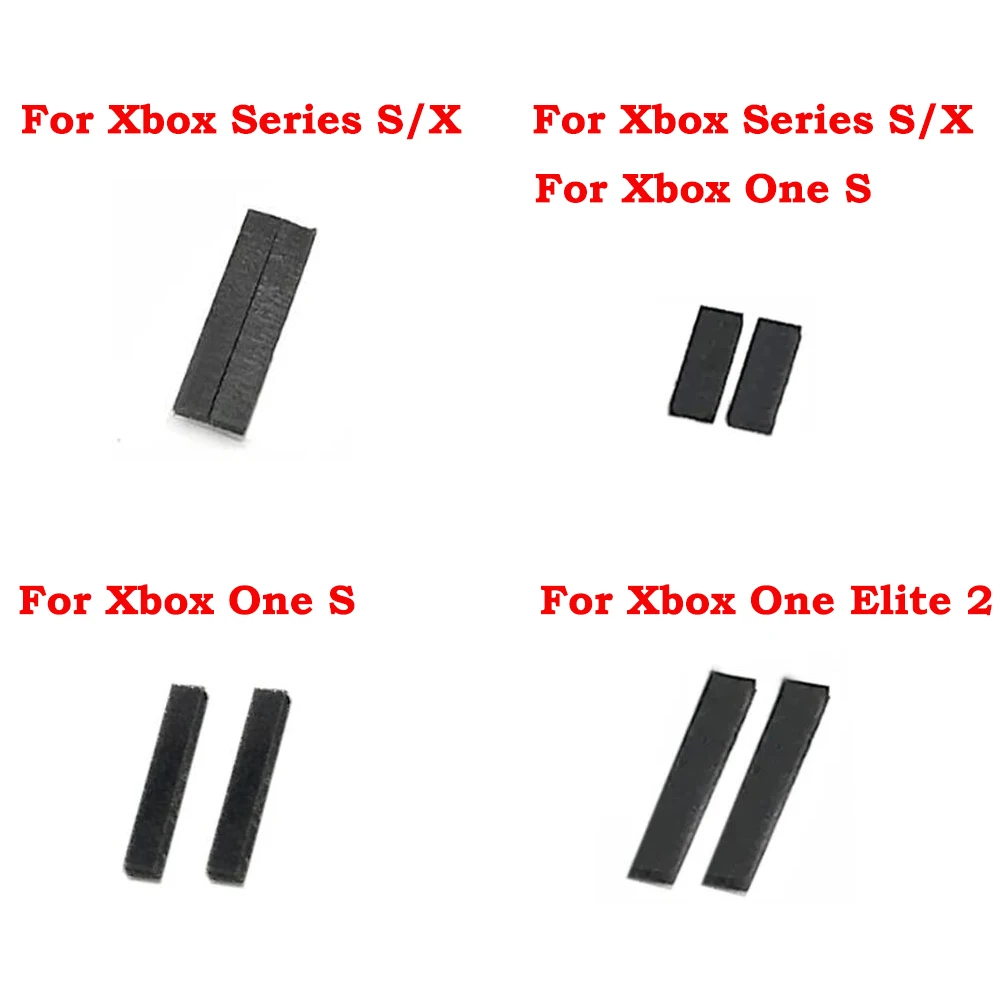 1 Paio = 2 Cuscinetti Antiurto Per Pc Per Xbox Series X/S Back Shell Lt Rt Cuscinetti In Gomma Per Xbox One Slim Elite 2 Gamepad Ammortizzatori Pad