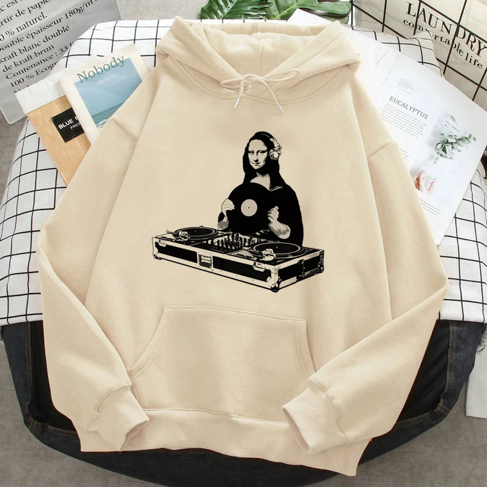

Dj Music hoodies women 2023 Winter Pullover clothes female vintage clothing