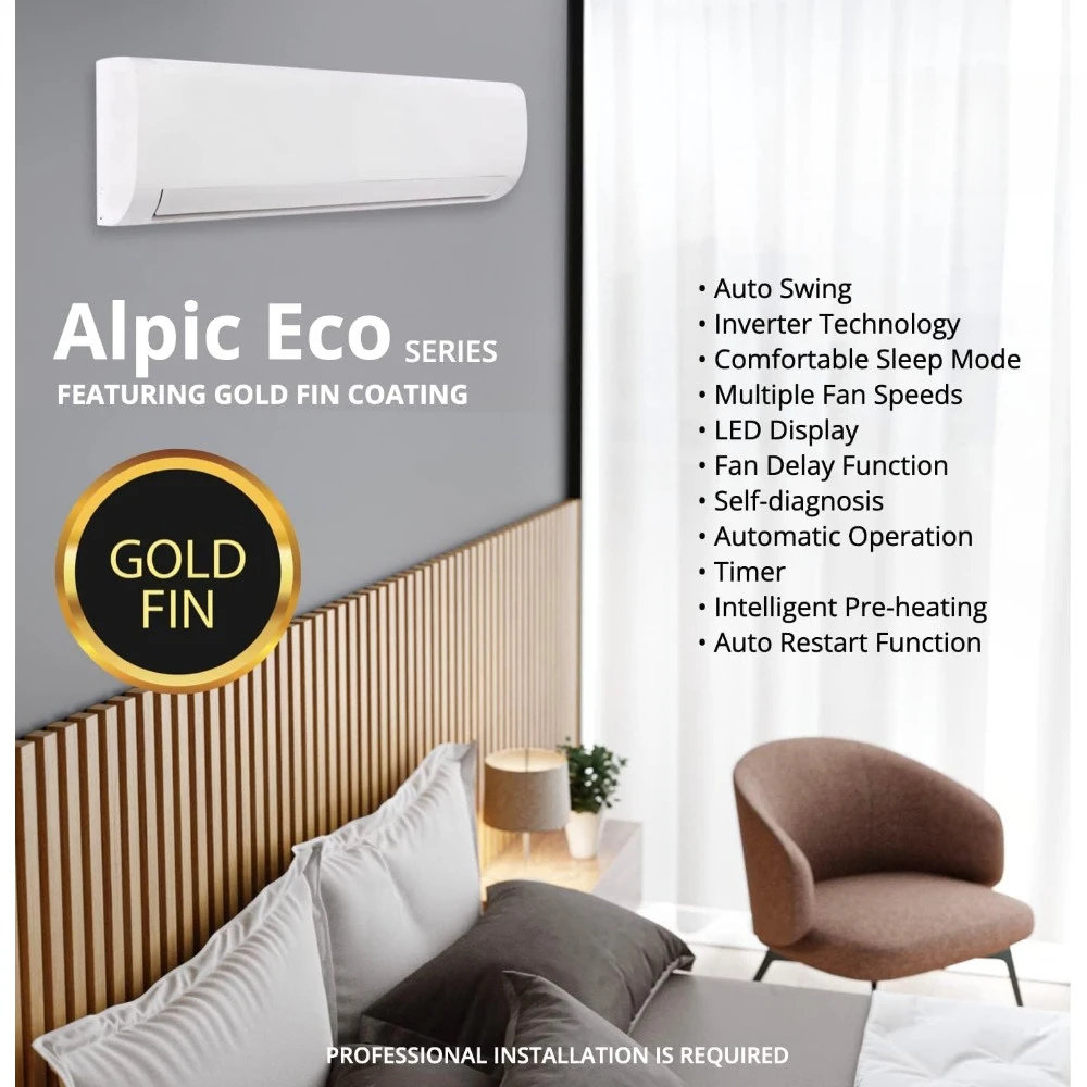 9,000 BTU, 110/120V Ductless Mini Split AC/Heating System With Heat Pump Including 16ft Installation Kit 6