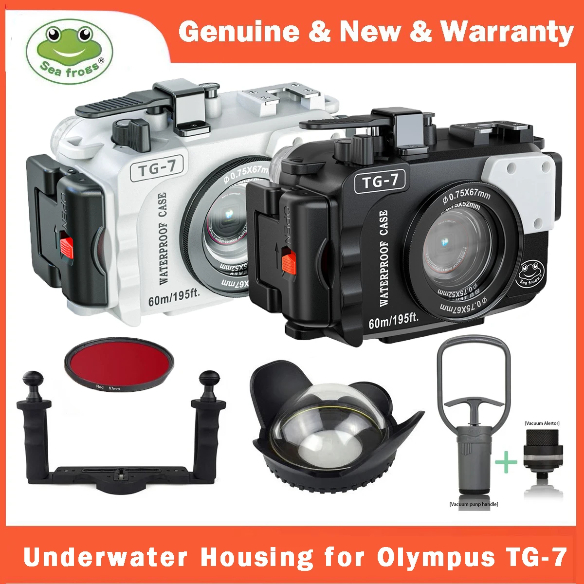 Freemrogs水中カメラハウスキット、Rolmpus、TG-7、tg7に適合 