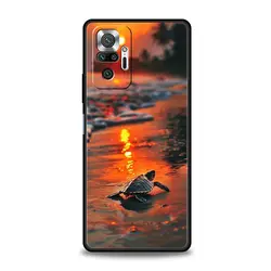 Tropical Palm Tree Silicone Phone Case - Summer Beach Design for Redmi 10C (A1)