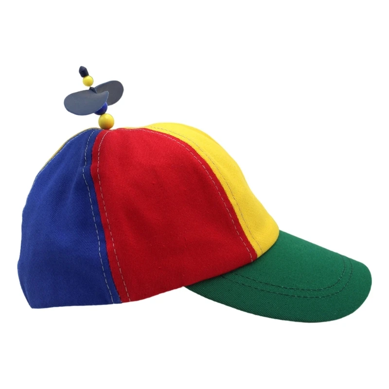 Eye Catching Propeller Baseball Hat Multicolor Helicopter Hat Fancy Dress