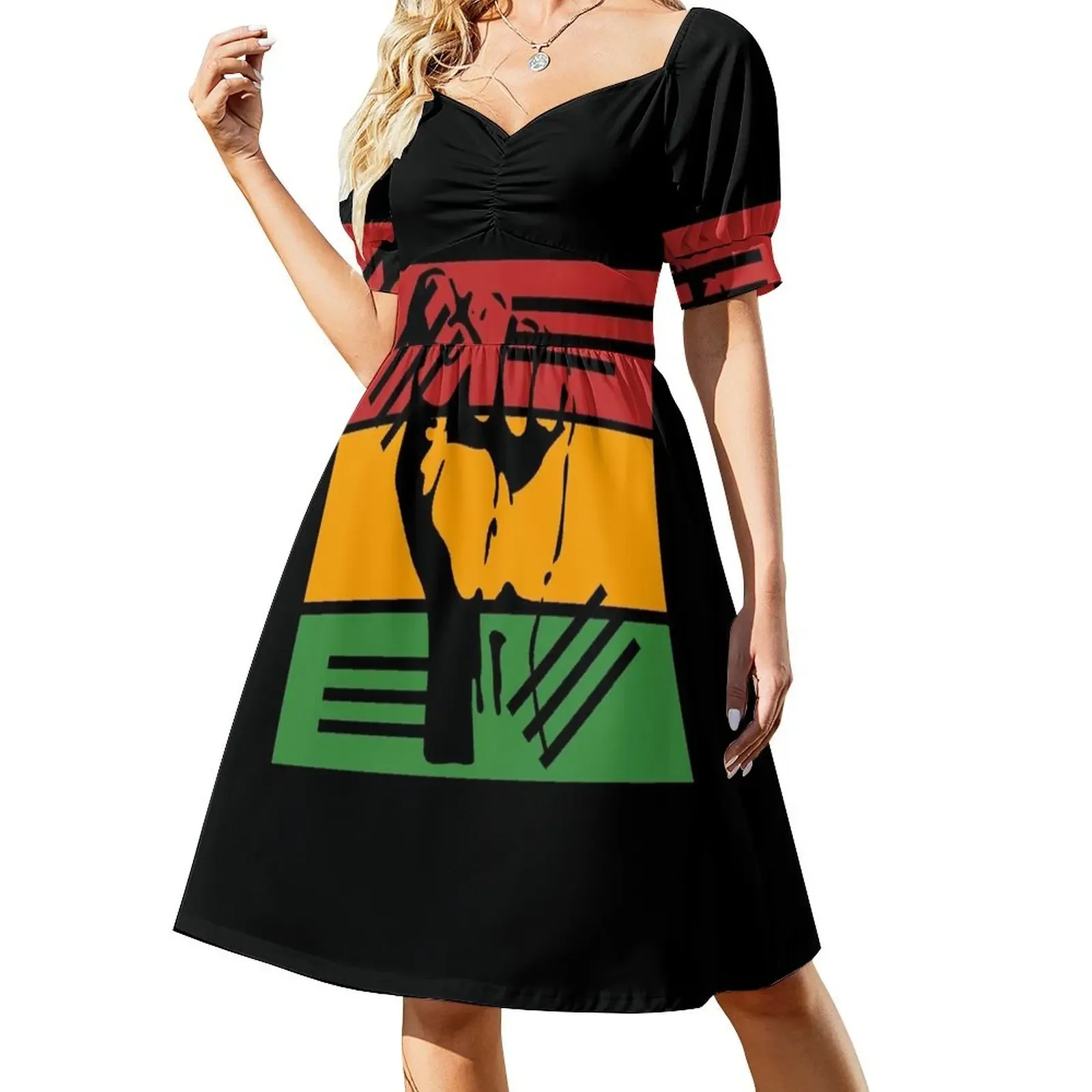 Camiseta del Mes de la Historia Afroamericana - K367 Vestido sin mangas Vestido femenino Vestidos elegantes para mujer en oferta Vestidos de verano Vestido de mujer