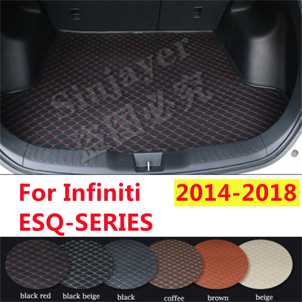 

SJ автомобильный коврик для багажника на заказ подходит для Infiniti ESQ 2018 2017 2016 2015 2014 Водонепроницаемый Автомобильный задний загрузочный лоток для ковра
