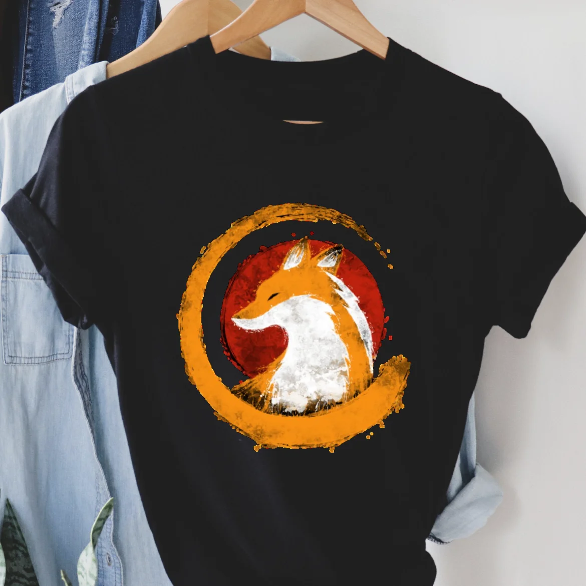 

Женский топ с коротким рукавом и принтом, с круглым вырезом