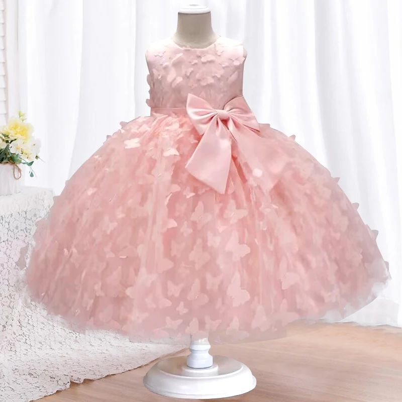 Kids Tutu Birthday Princess Party Dress for Girls Infant Lace Children Bridesmaid Elegant Dress for Girl baby Girls Clothes