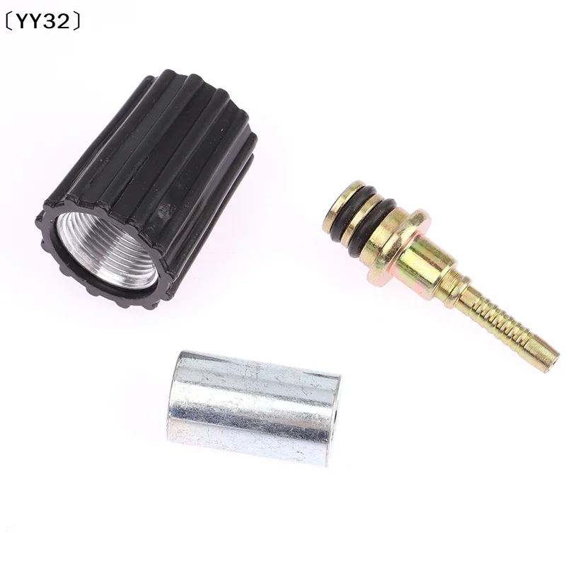 고압 세척기 호스 삽입형 피팅 DN6 D15mm 링 너트 M22 자동차 세척기 물 세척 호스 파이프 피팅 트위스트 〔YY32〕