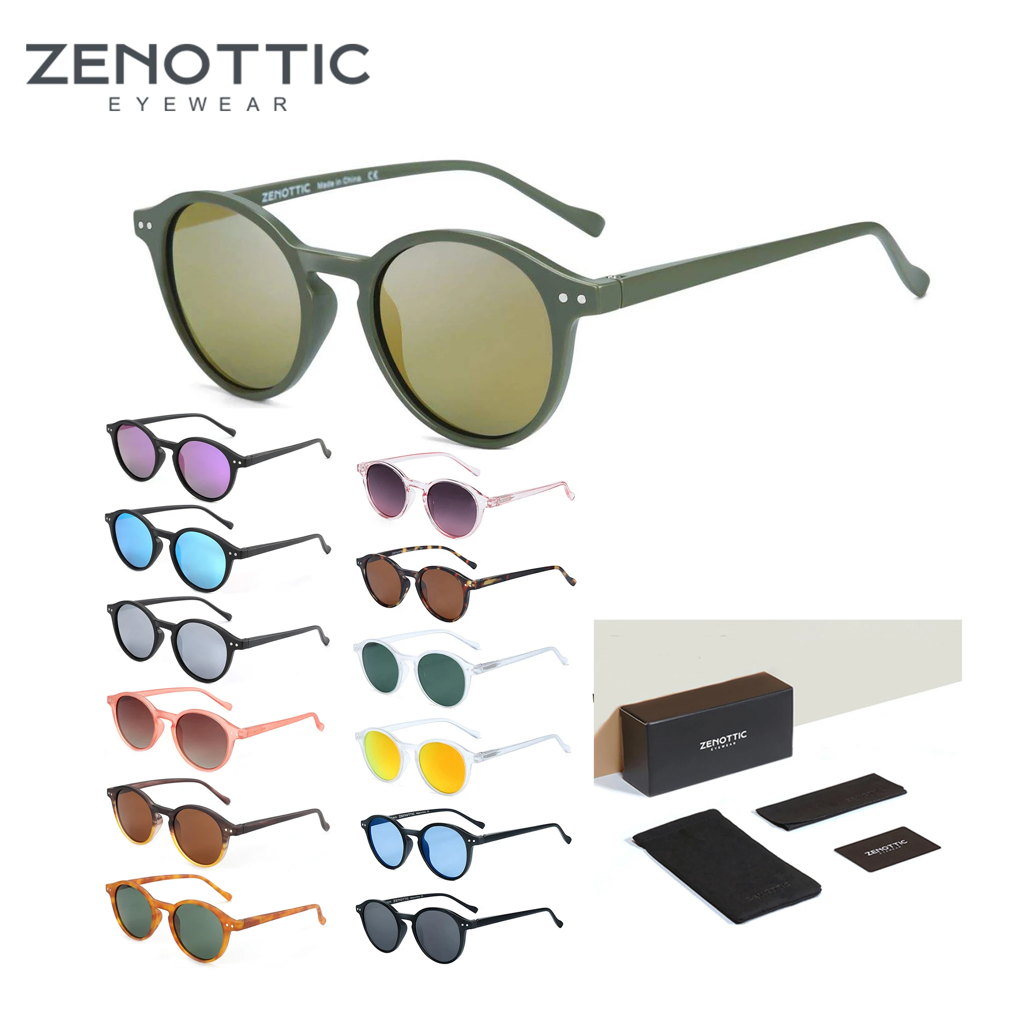 세련되고 안락한 ZENOTTIC Retro 폴라라이즈 선글라스로 눈을 보호하세요.
