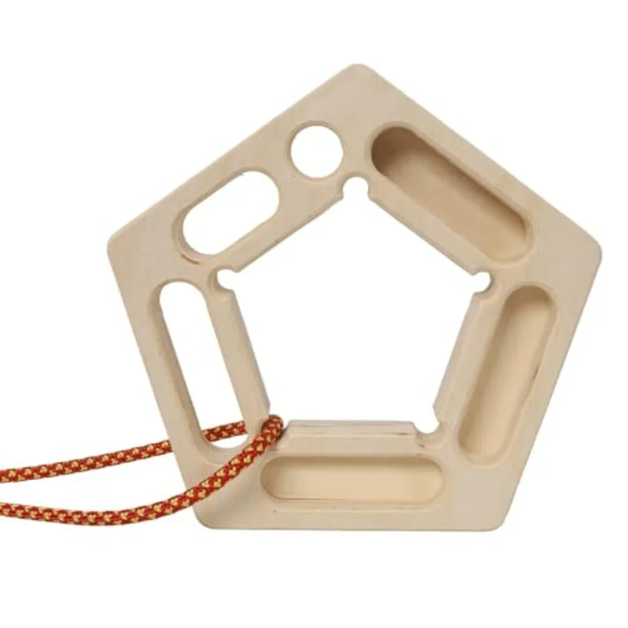 2 Pack Rock Climbing Hangboards – Wooden Fingerboard Trainers for Strengthening Grip, Fingers, and Forearm Power, Ideal for Home