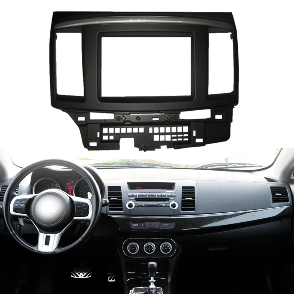 

Автозапчасти, DVD-рамка, DVD-панель, Dash Kit,Fascia Radio frame, аудиорамка для Mitsubishi Galant Fortis 2010, Lancer X 2DIN