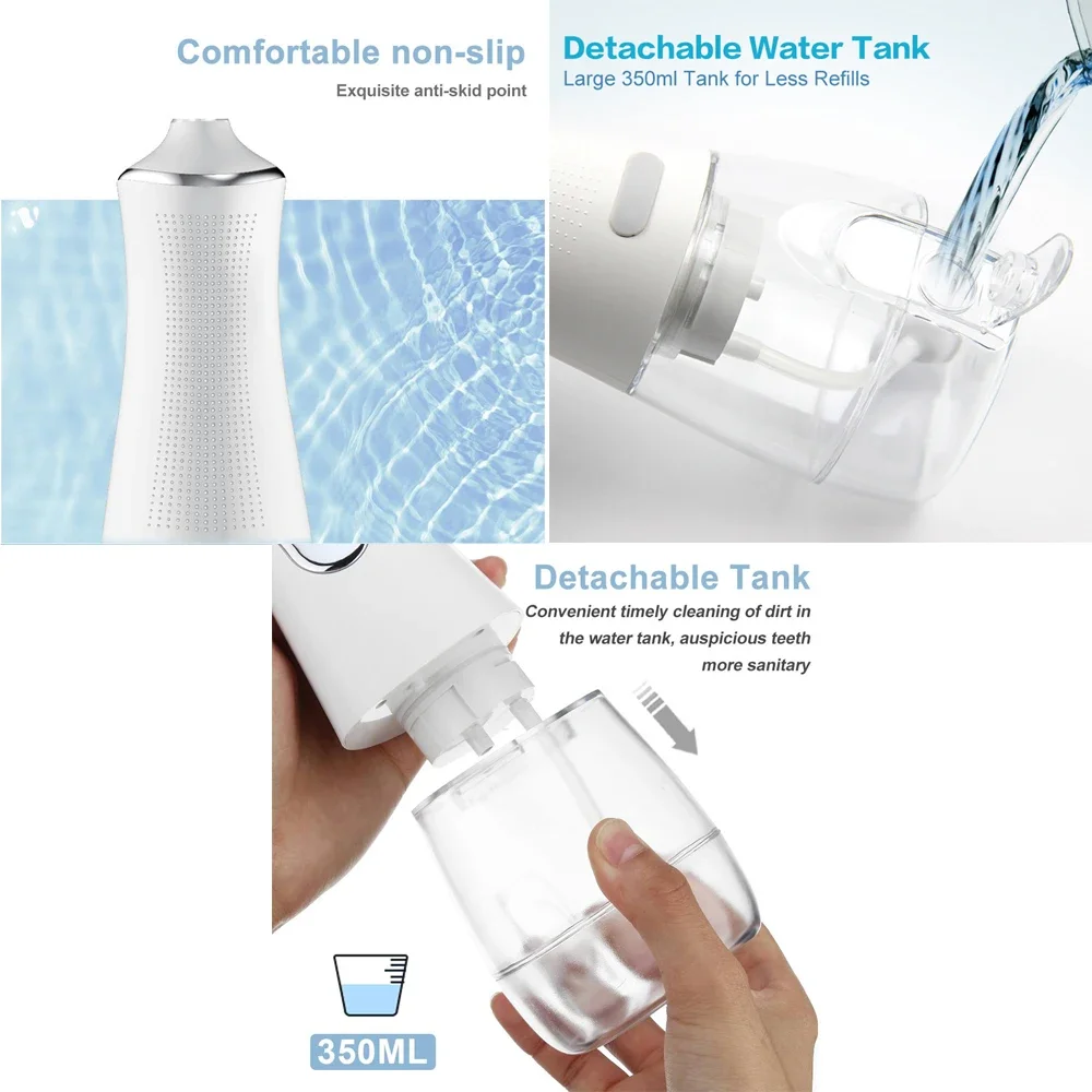 Irrigador Oral recargable por USB, hilo Dental portátil de agua