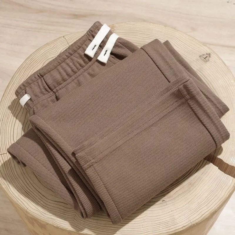Spring Autumn KPOP Fashion Style Harajuku Slim Fit Trousers Loose Sport All Match Casual Pants Pockets High Waist Sweatpants