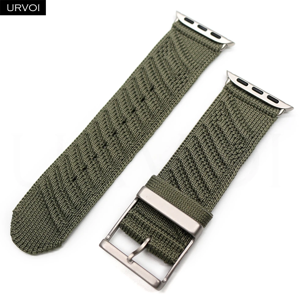 URVOI Ocean Waves Pattern Strap with Custom Buckle