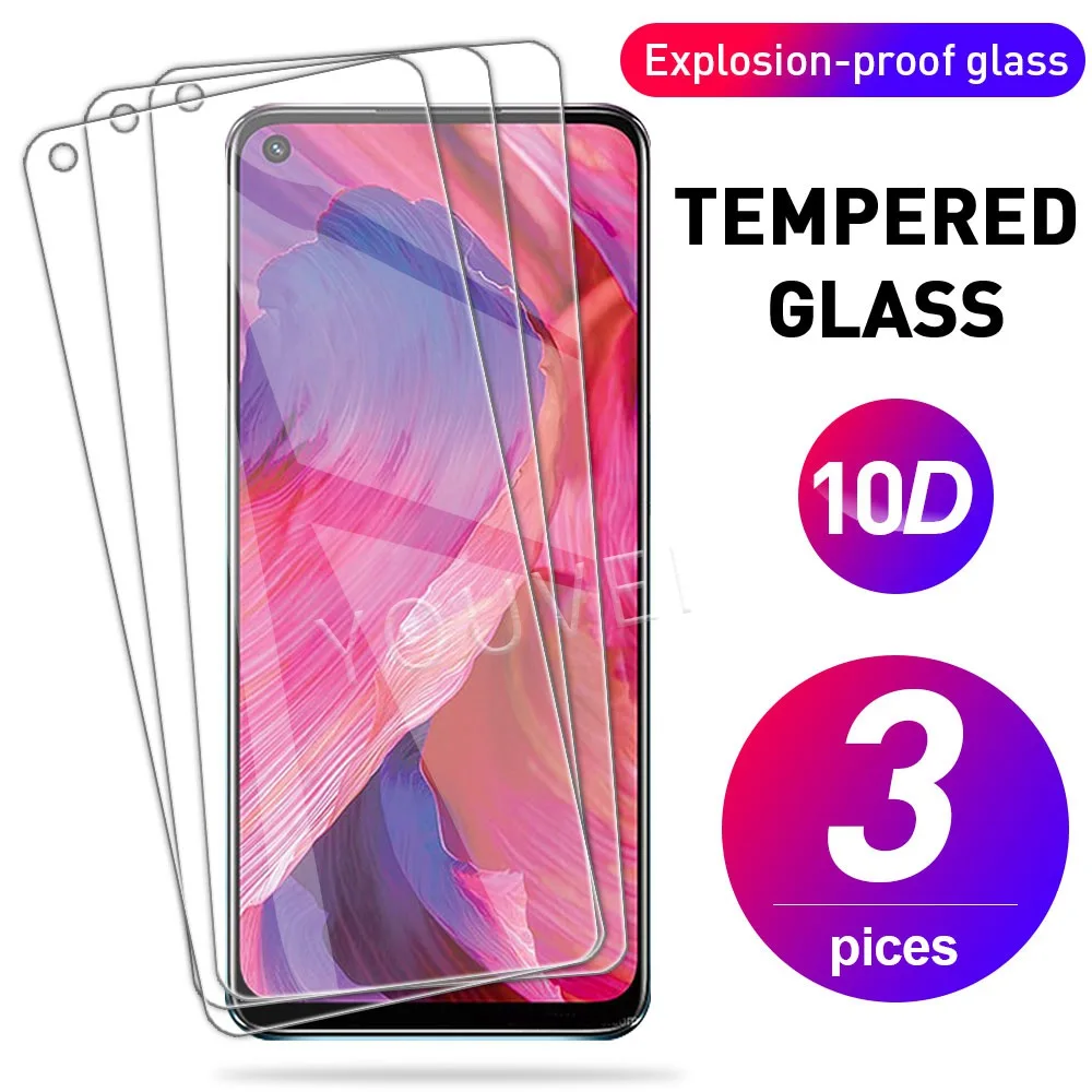 3PCS For Oppo A54 5G / A74 5G Tempered Glass CPH2197 Film and Phone