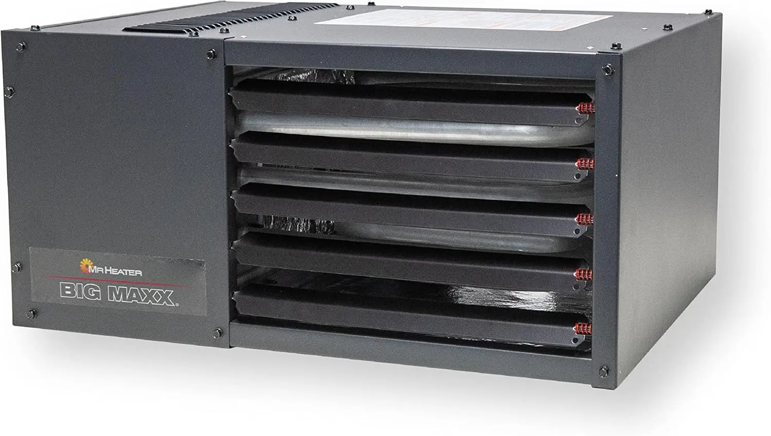 F260550 Big Maxx MHU50NG Natural Gas Unit Heater Black Easy Outside Access To Thermostat and A/C Terminals and Gas Connection