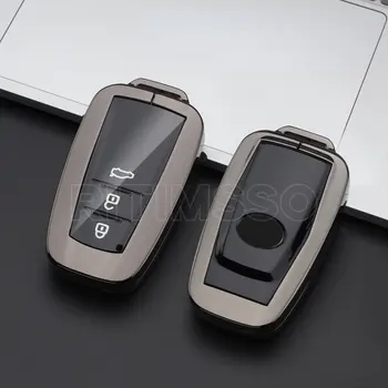 Custodia per chiave a distanza per auto in lega di zinco Tpu Shell Fob per Toyota Corolla Prius Camry CHR C-HR RAV4 Altis Land Cruiser Prado Keyless - Custodia per chiave a distanza per auto in lega di zinco Tpu Shell Fob per