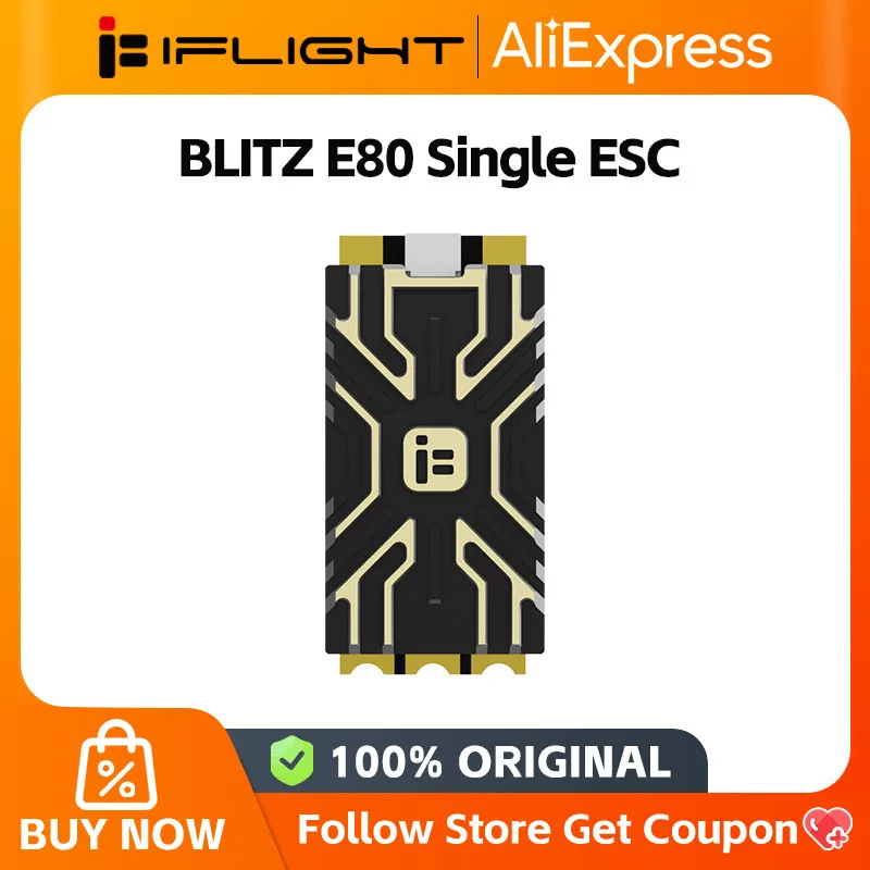 

IFlight BLITZ E80 Single 80A ESC G071 BLHELI32 2-8S LIPO NO BEC for FPV Freestyle X-Class Cinelifter Drones DIY Parts