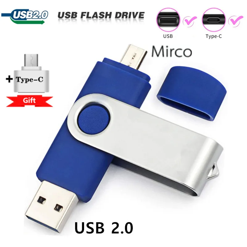 

Usb-флеш-накопитель OTG 3 в 1, 64 ГБ, 32 ГБ, 16 ГБ, 8 ГБ, 4G