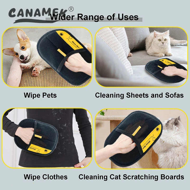 Guantes Electrostáticos Para Quitar Pelo De Mascotas - Deslanador Lavable Para Gatos Y Perros