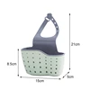 Kitchen Sink Shelf Organizers Double-Layer Hanging Soap Sponge Storage Holder Accessories Silicone Drain Rack Basket Supplies 6
