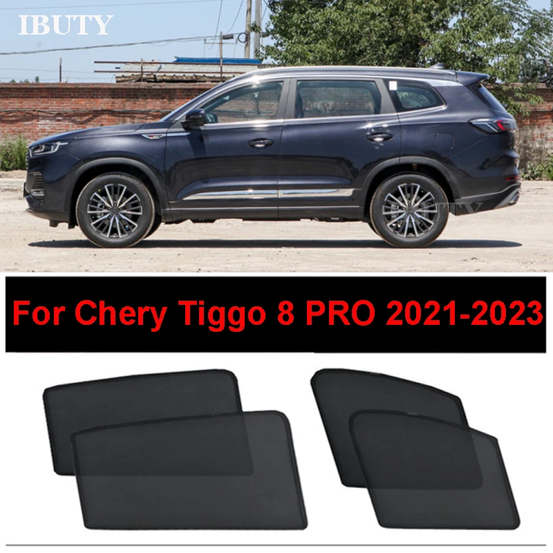 

For Chery Tiggo 8 PRO 2021 2022 2023 Magnetic Sunshield Car Side Window Sunshade Mesh Curtains Sun Visor UV Protection Cover