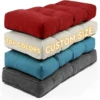 Custom Bench Seat Cushion Bay Window Seating Pad  Long Mattress Custom Chair Seat Pad Decorative Garden Cojines Pads Swings 1