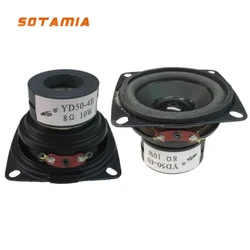 Compact 2-Inch Portable Full-Range Loudspeakers - 10W Mini Audio Speakers for DIY Multimedia and Home Theater Systems (8 Ohm)