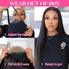 30 40 Inches Human Hair Ready To Wear Pre-Cut Lace Wear And Go Glueless Wigs Straight 13x4 Lace Front Human Hair Wig For Women 3