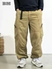 Japanese Streetwear High Quality Long Staple Cotton Twill Cargo Pants Men Harajuku Plus Size Casual Work Pants Baggy Trousers 1
