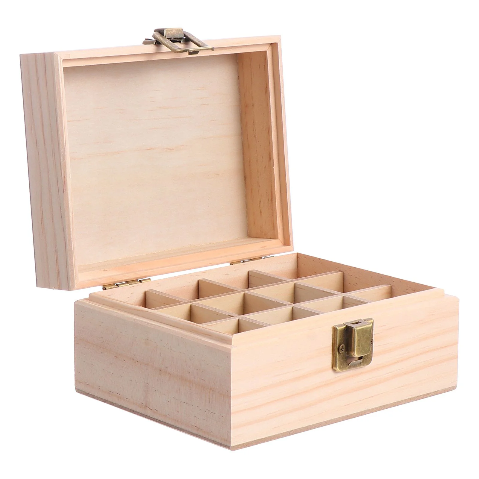 

Essential Oil Wooden Box Essential Oils Carrying Case 12- Bottle Oil Portable Essential Oil Storage Box Travel Storage