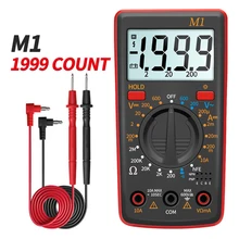 

M1 Professional Digital Multimeter 1900 Count AC DC Voltmeter Ammeter Tester Voltage Indicator Meter Instrument Electrician Tool