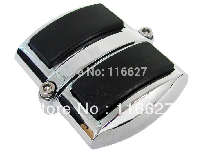 Chrome Posteriore Freno A Pedale Pad Per Harley Sportster Xl Dyna Wide Glide V-Rod