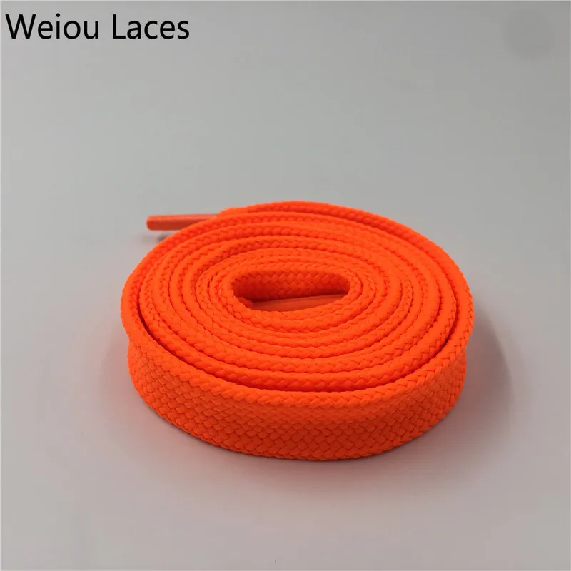 Weiou 1.8cm/0.7'' Wide Width Sneaker Designer Strings Athletic Bootlaces Colorful Laces Flat Lady Female Fat Shoelaces Fashion
