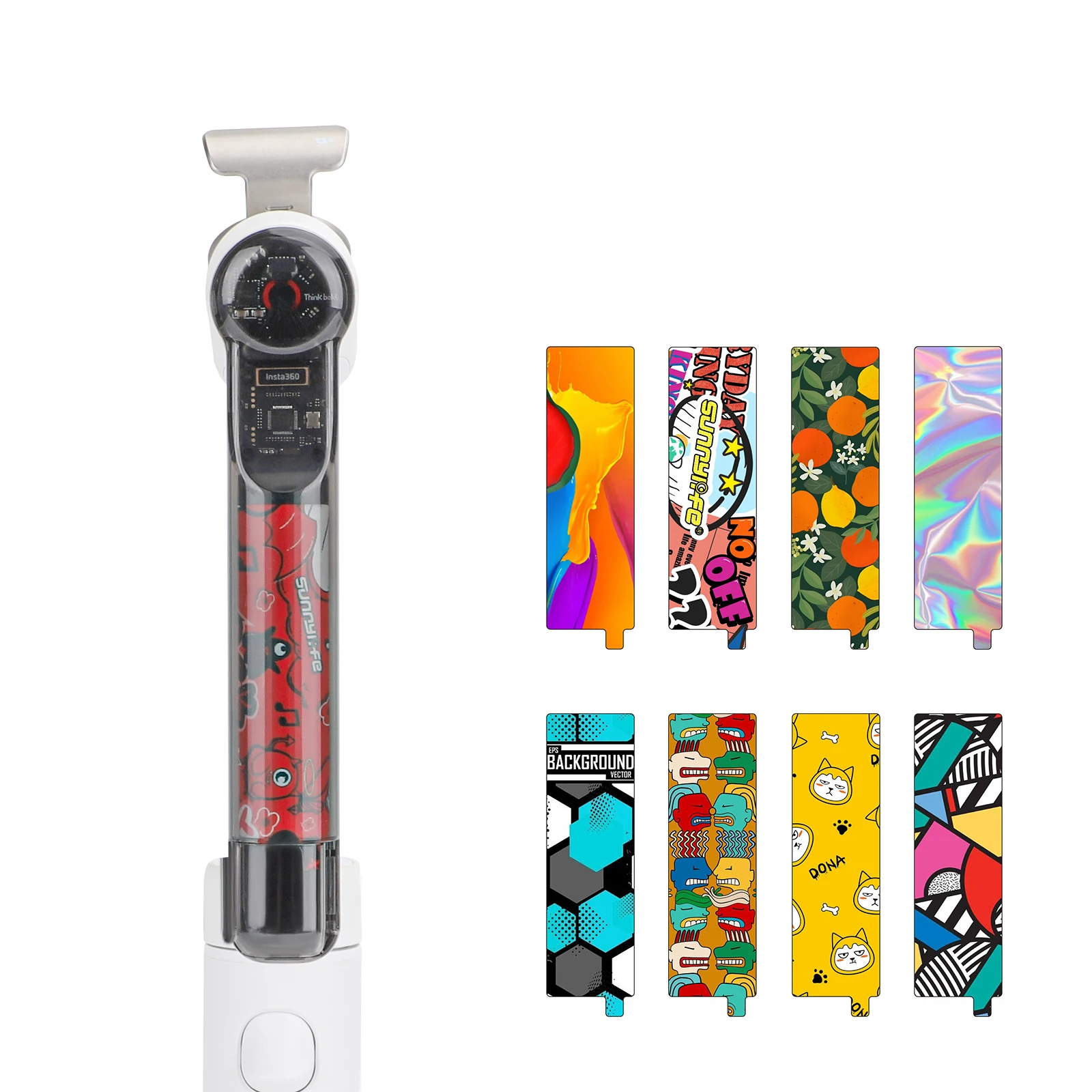 

For Insta360 Flow Colorful Inserts Personalized Decorative Patterns