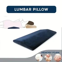 Back Pain Relieve Bed Back Pillow Lumbar Traction Cushion Waist Support Pillow for Good Sleeping 2