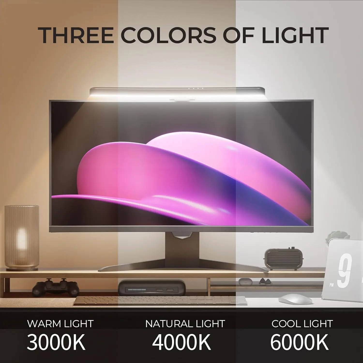 รูปสินค้า โคมไฟ RGB สำหรับหน้าจอคอมพิวเตอร์ สร้างบรรยากาศเกมมิ่ง