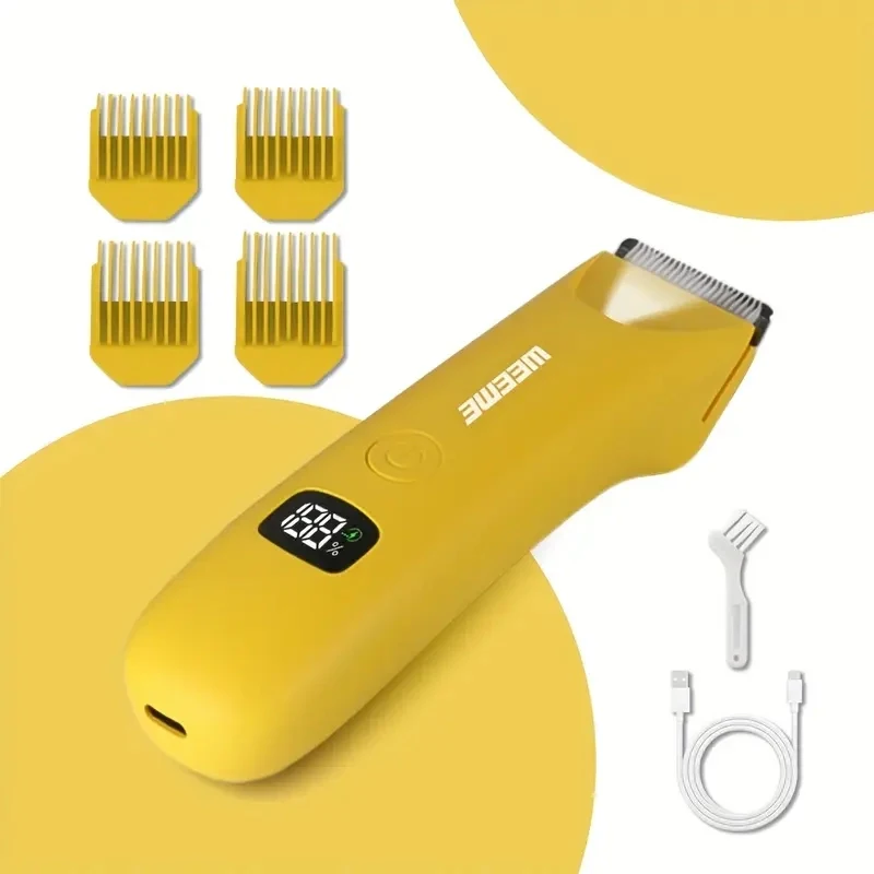Precision LED Bikini Bod Trimmer For Men & Women - Painless Hair Removal, USB Rechargeable, Lithium Batter, LCD_voghion.com