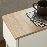 SoBuy FBT111x2 Прикроватная тумбочка, 2 комплекта с выдвижным ящиком, пружинная кровать, диван, столик, 2 предмета, приставной столик, узкая прикроватная тумбочка — изображение 6