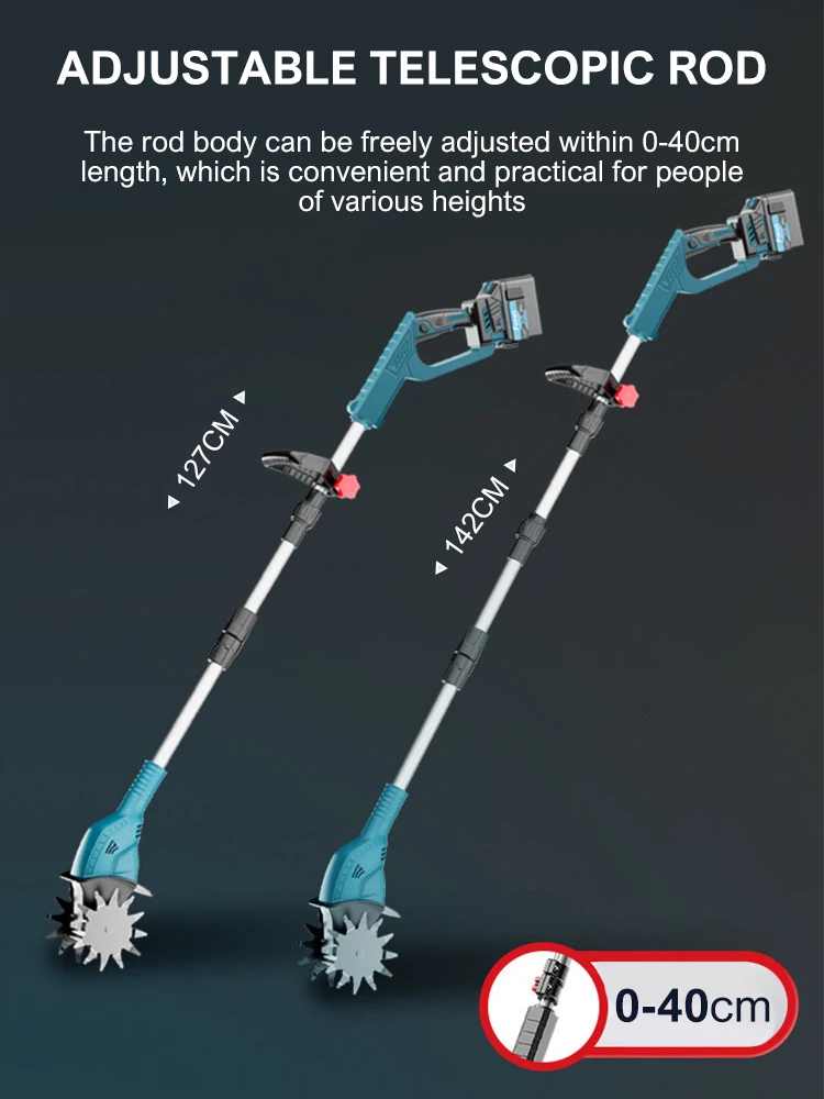 電動耕運機 21V 4.0Ahバッテリー付き マキタ用電動耕うん機 21V