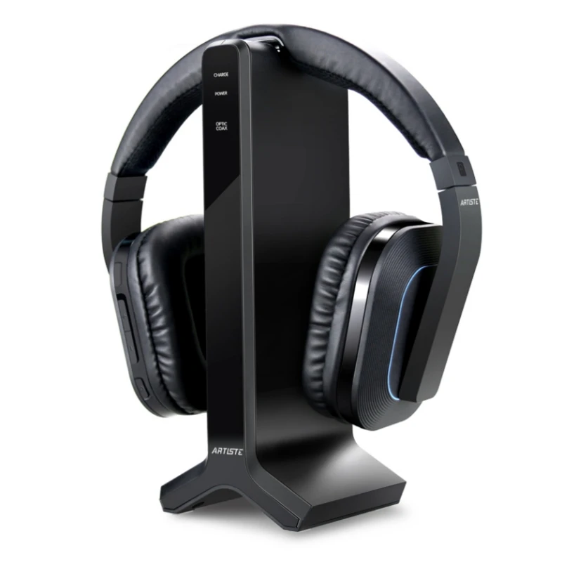 Artiste D1 Wireless Tv Headphone With 2.4g Digital Transmitter Charging Dock Cordless For Radio And Computer Gaming Earphones Headphones AliExpress