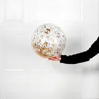 40/60cm Inflatable Glitter Beach Ball Summer Water Ball Sequin Beach Balls for Summer Swimming Pool Party Toys for Kids Adult 2